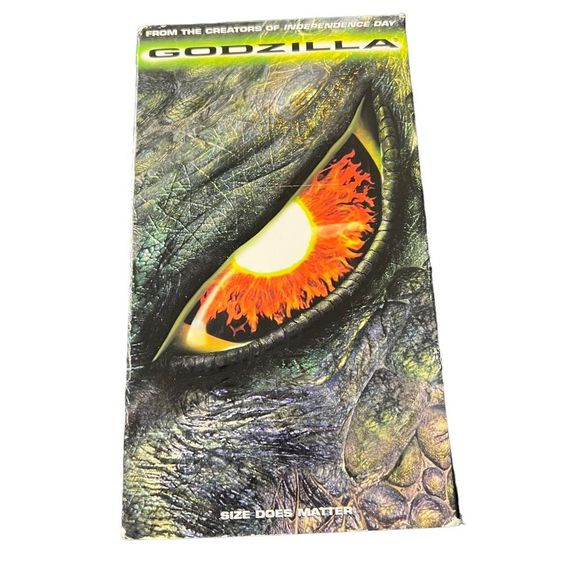 Godzilla Movie VHS Tape Matthew Broderick Kevin Dunn PG-13 Tri Star Aprx 139 min - Picture 1 of 7